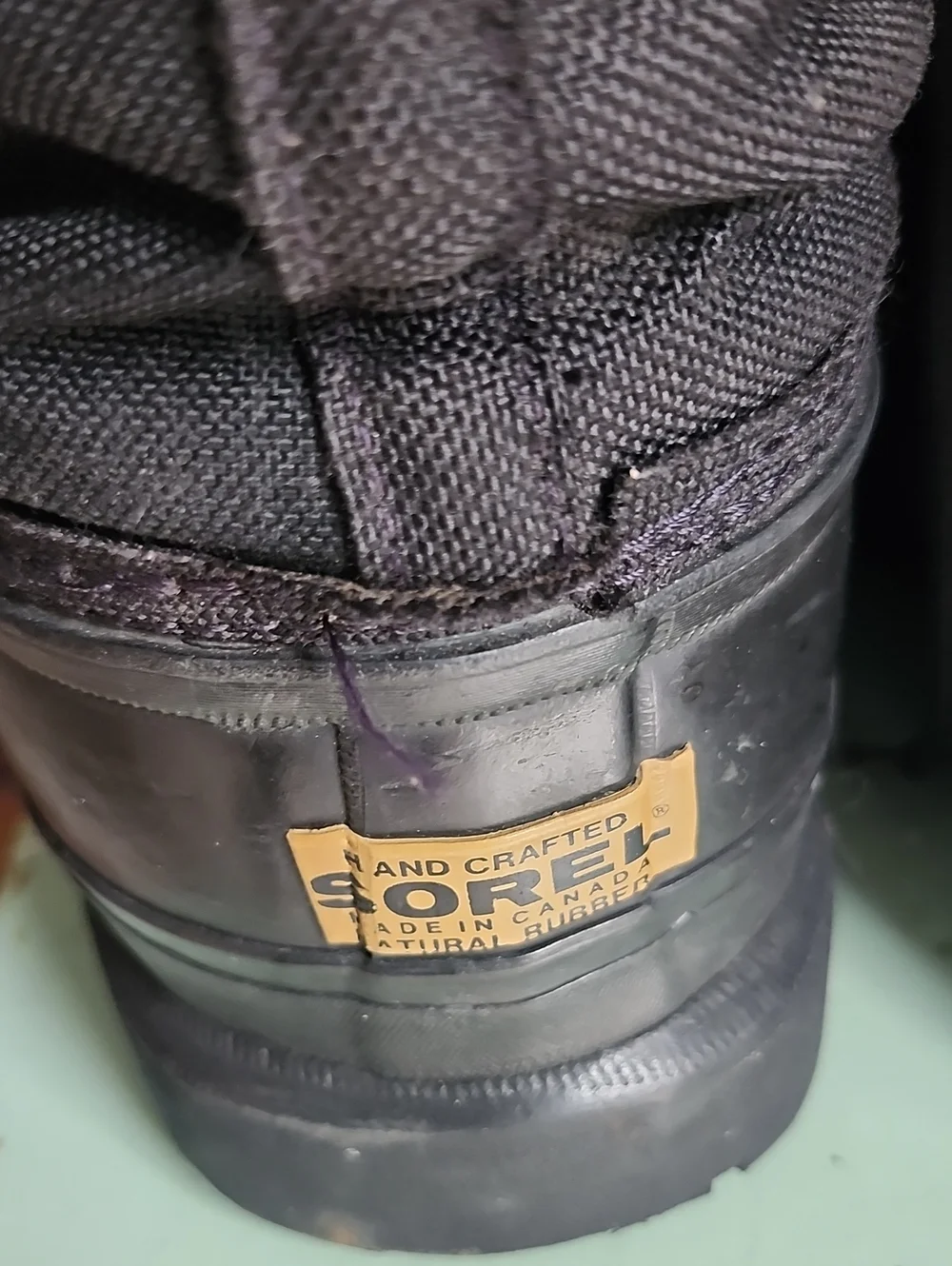 SOREL Glacier Black Winter Snow Boot Mens Size 10